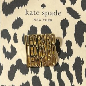 kate spade Gold Tone Leopard Leopard Leopard Pin Brooch